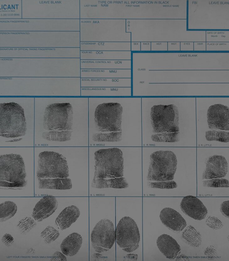 We offer professional ink fingerprinting services using official FD-258 cards & high quality ink for FBI, state & federal requirements.